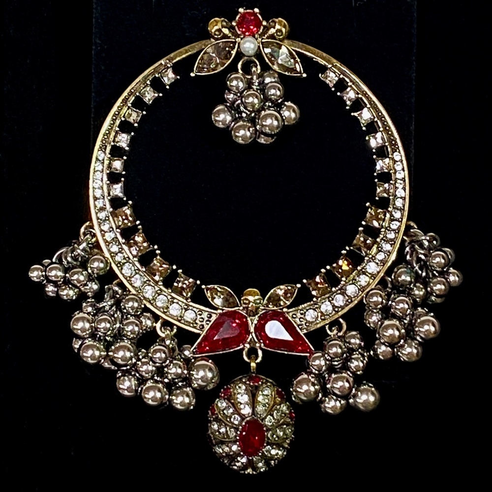 Alexander McQueen Gold Plated Swarovski Runway Earrings - Picture 10 of 15